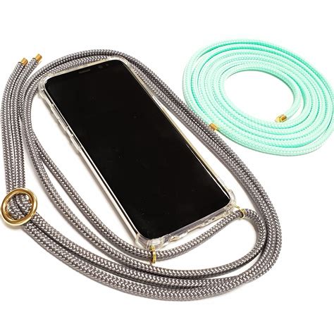 ZIHZUH® Mobile Phone Necklace in Marble Gold Design With.